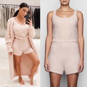 SKIMS Cozy Knit Tank Top Womens Square Neck Sleeveless Cami Dusk Size 4X/5X‎ NWT